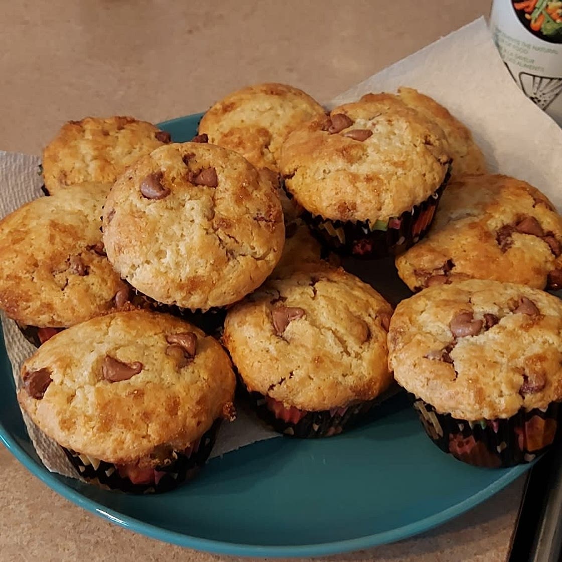 Amazing Chocolate Chip Muffins + Video | Truffles and Trends
