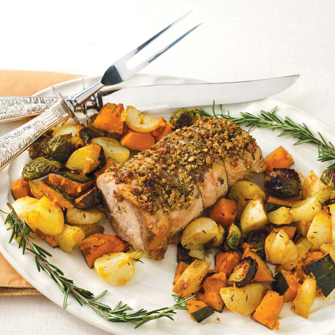 Crock Pot Tuscan Pork Roast with Vegetables