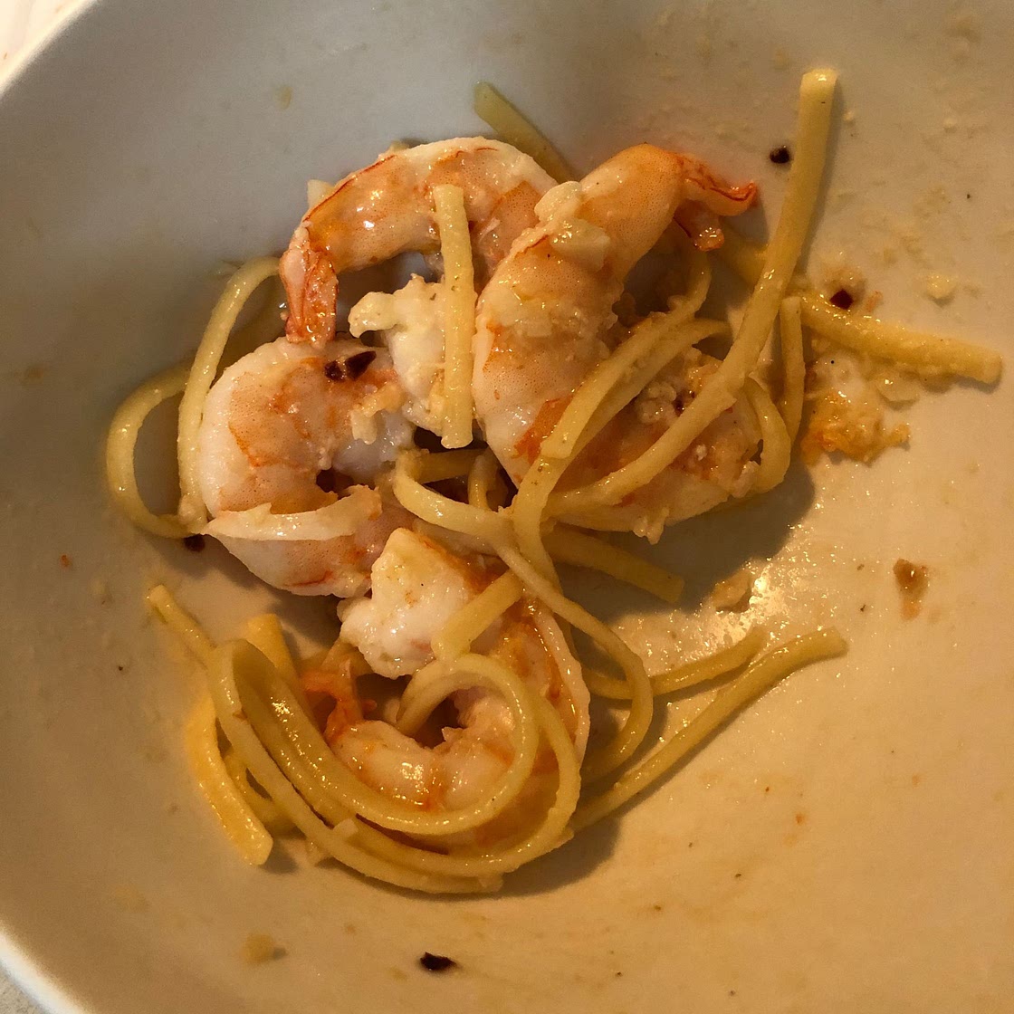 Garlic Shrimp Spaghetti