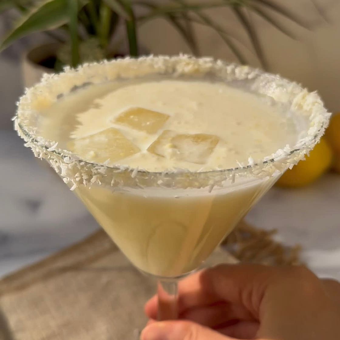 3 Ingredient Lemon Cream Mocktini