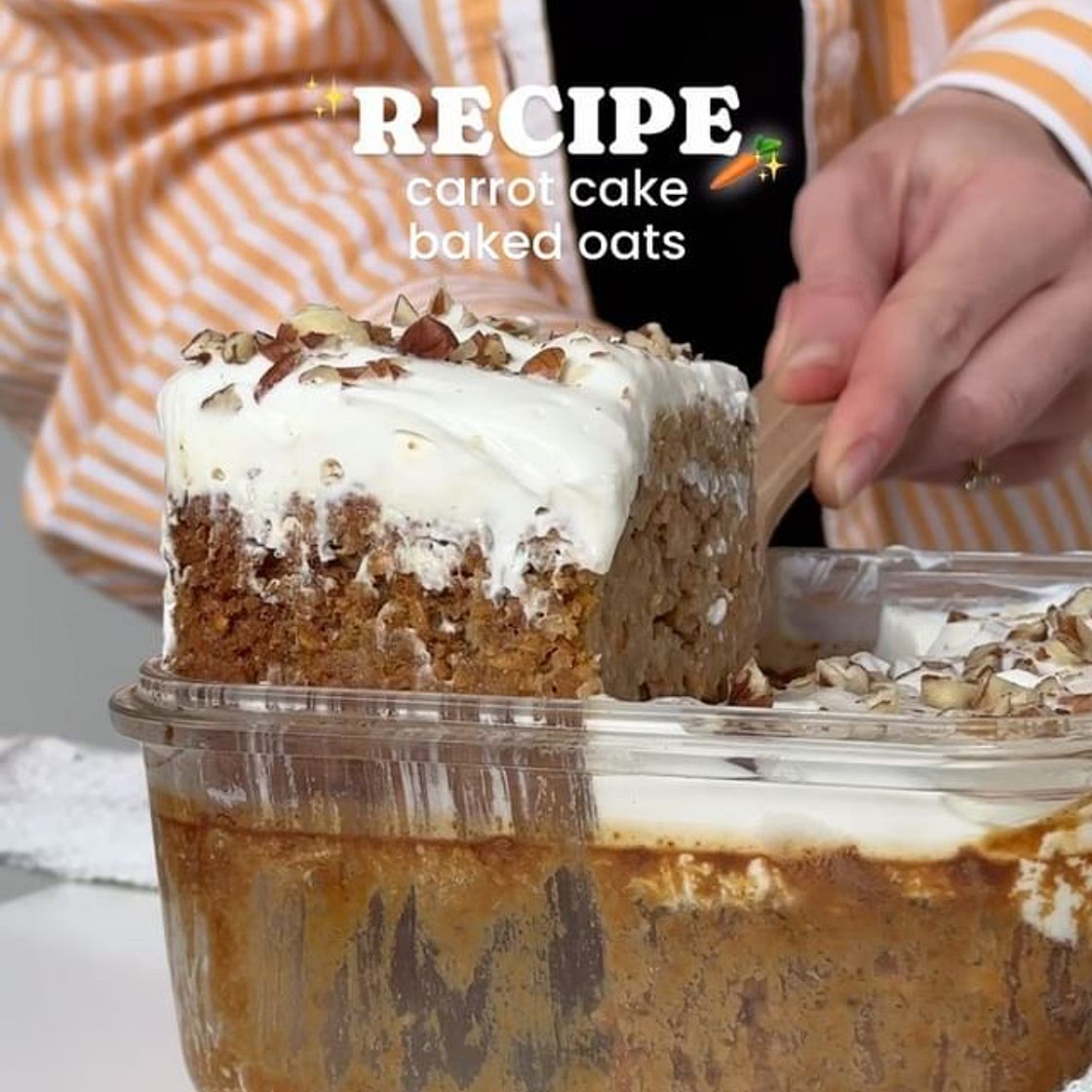 CARROT CAKE BAKED OAT ‘CAKE’