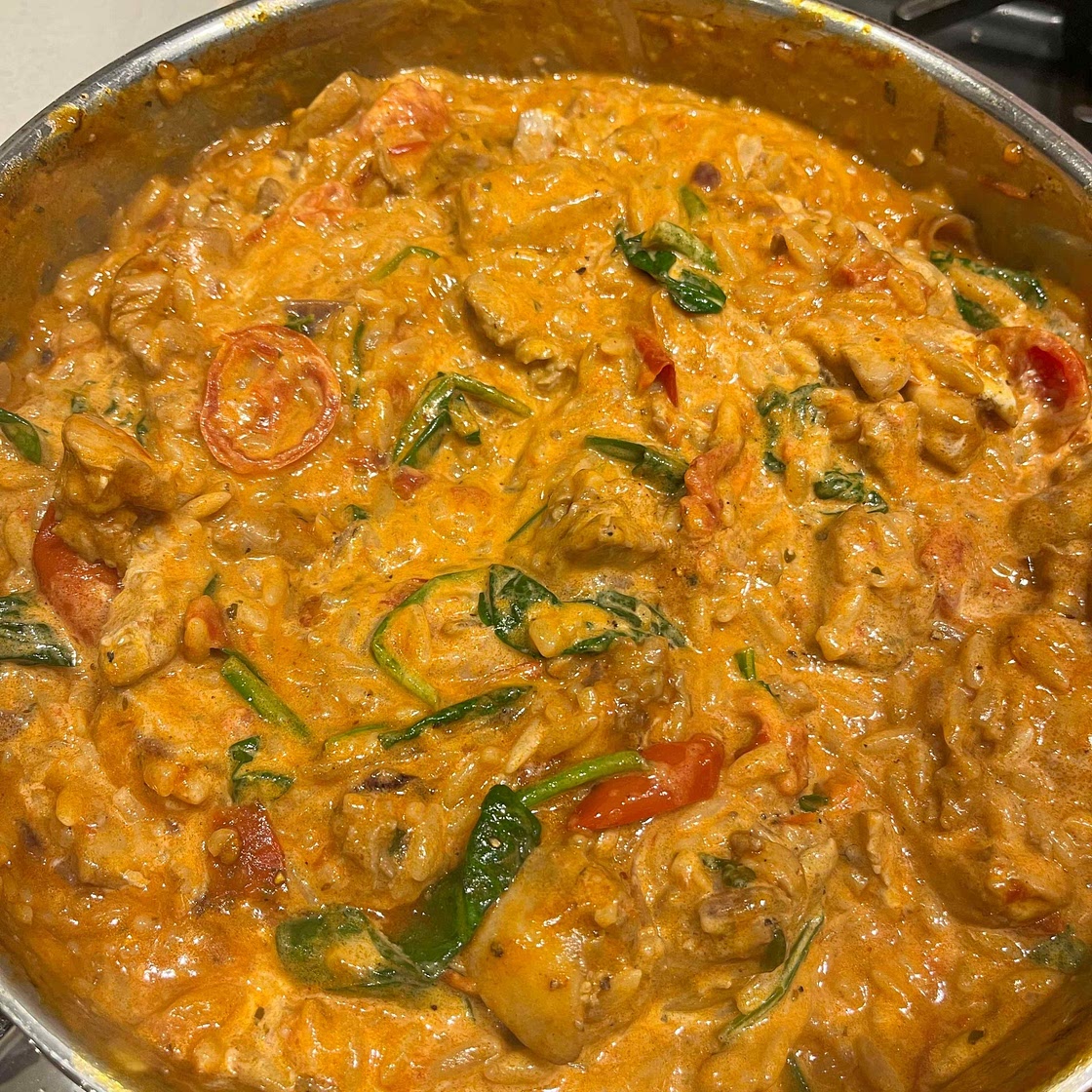 Marry Me Chicken Orzo {One Pot}
