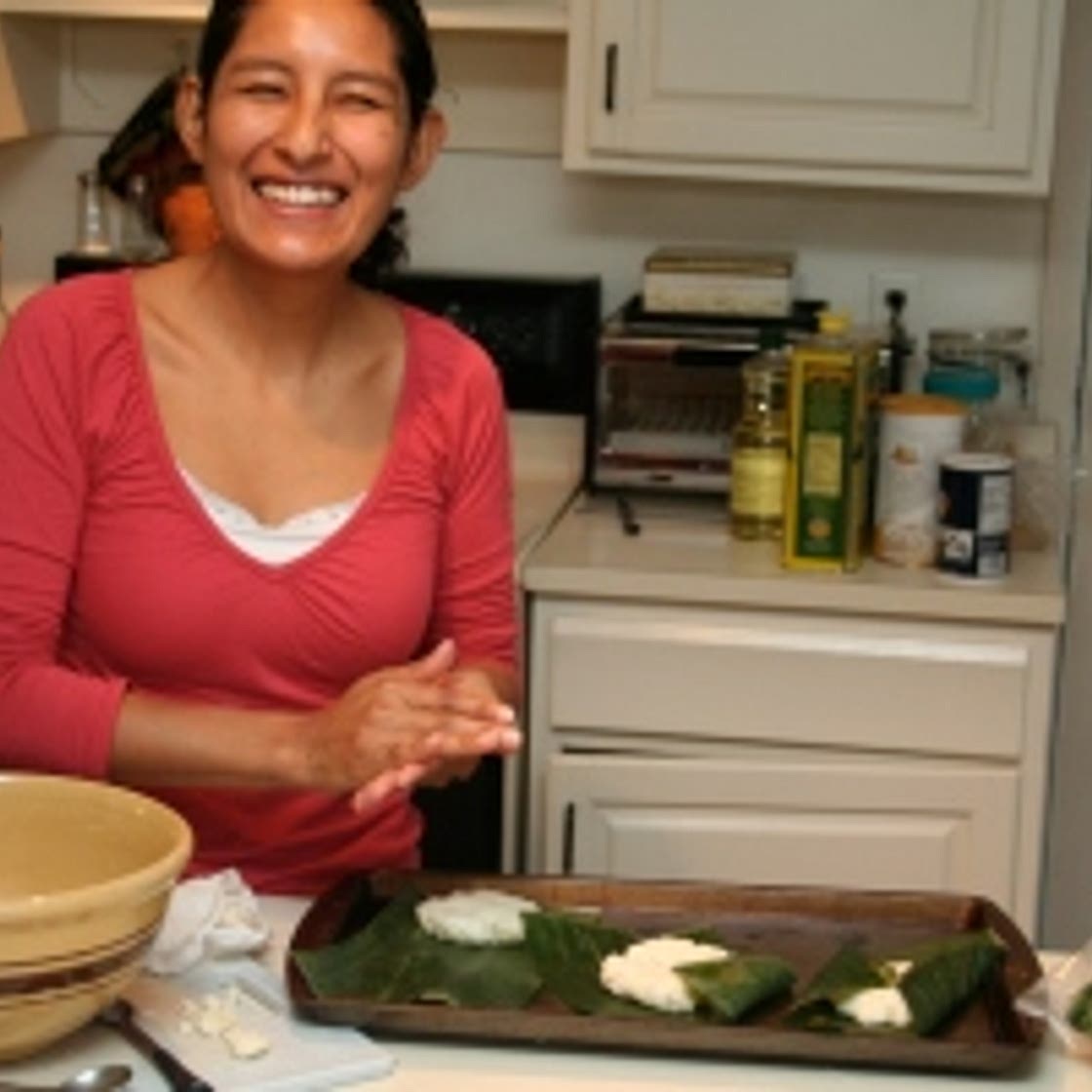 Pan de Arroz (Baked in banana leaves)