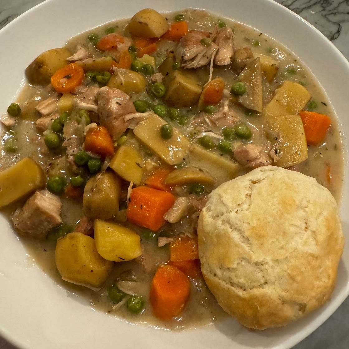 Slow Cooker White Wine Chicken Stew