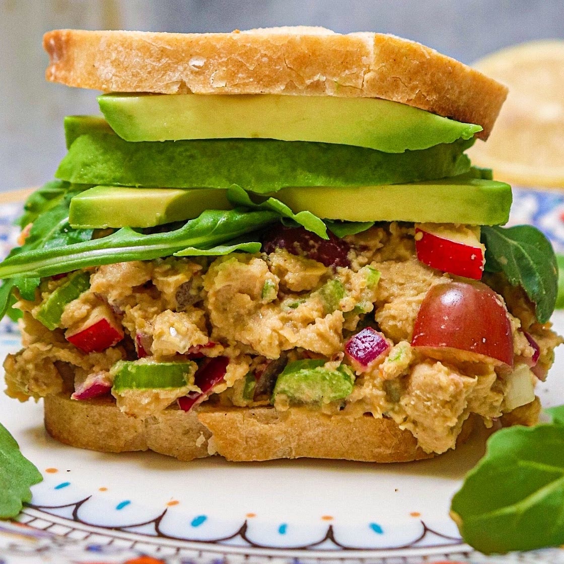 Vegan Chickpea "Chicken" Salad Sandwich