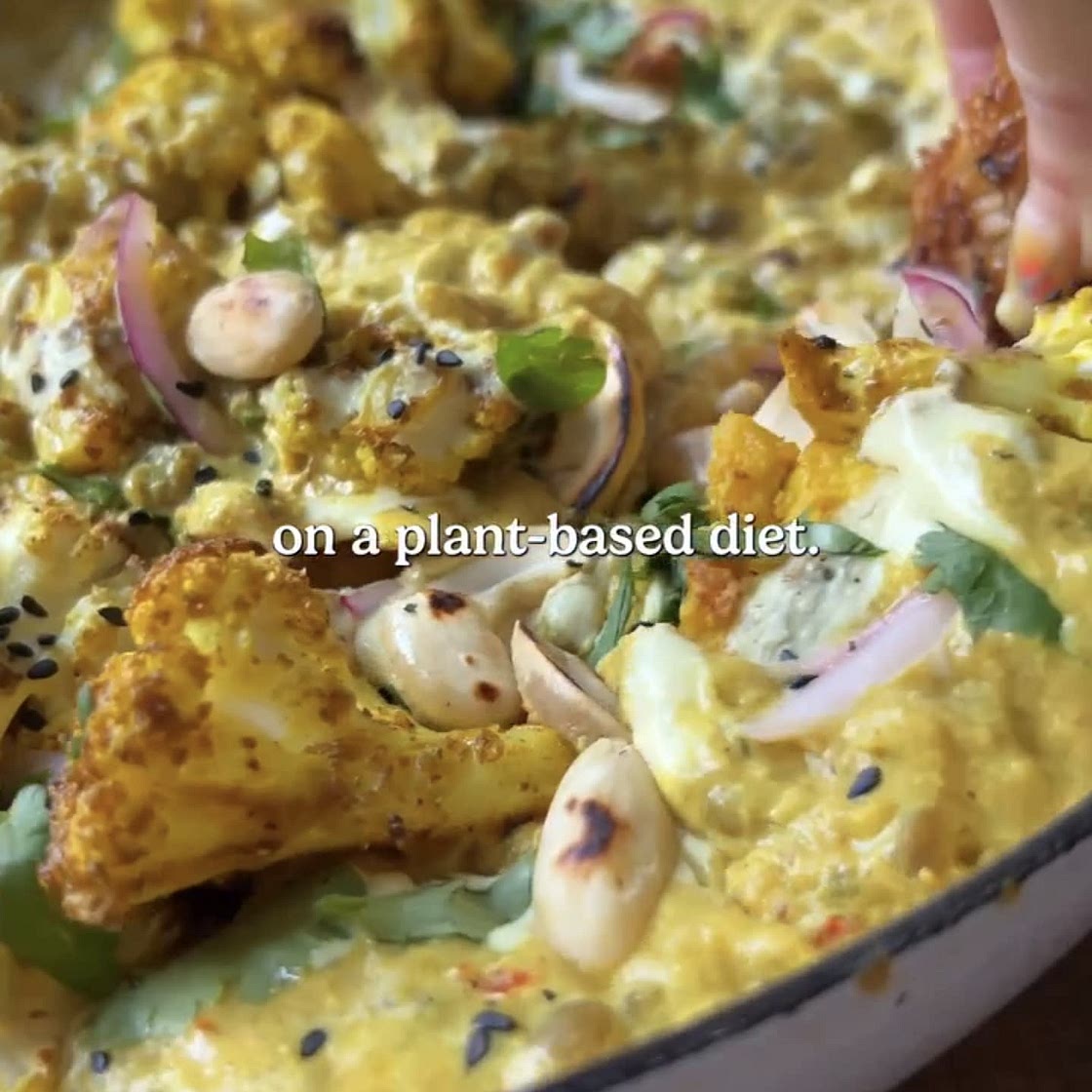 Vegetarian Curry with roasted Cauliflower
