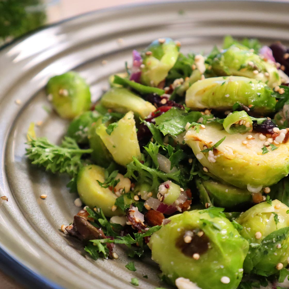 Roasted Brussels Sprouts Salad | Winter Recipe