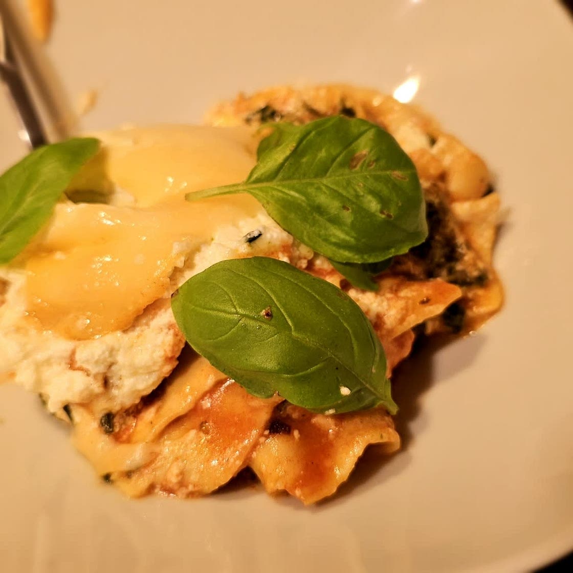 Spinat-Lachs-Lasagne