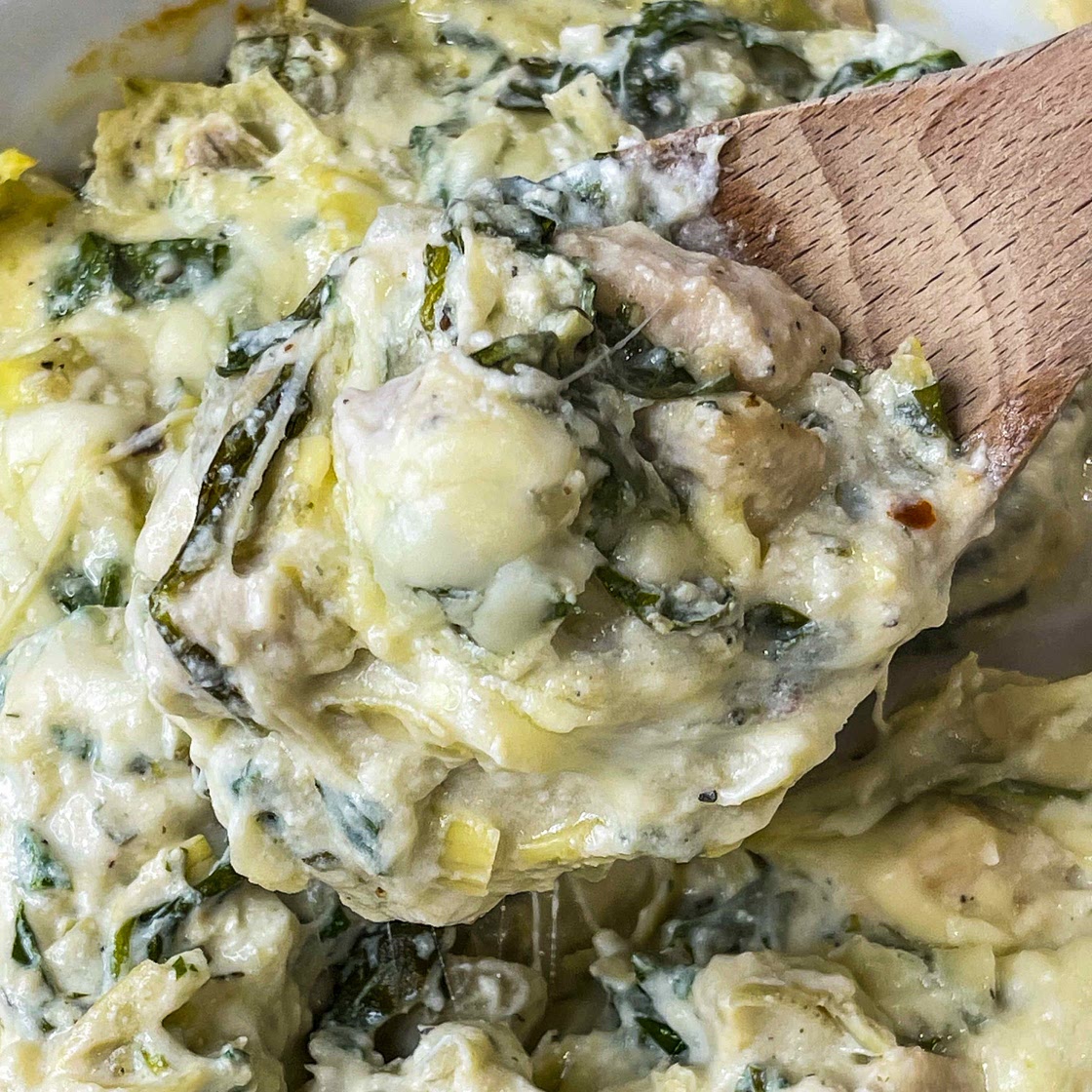 Spinach Artichoke Chicken Casserole