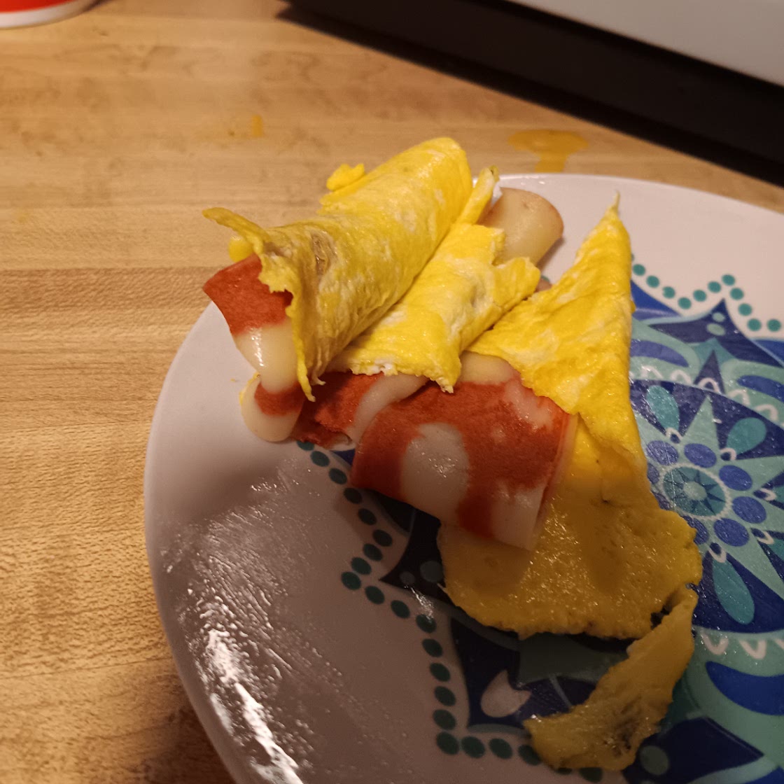 Omelet Bacon Roll
