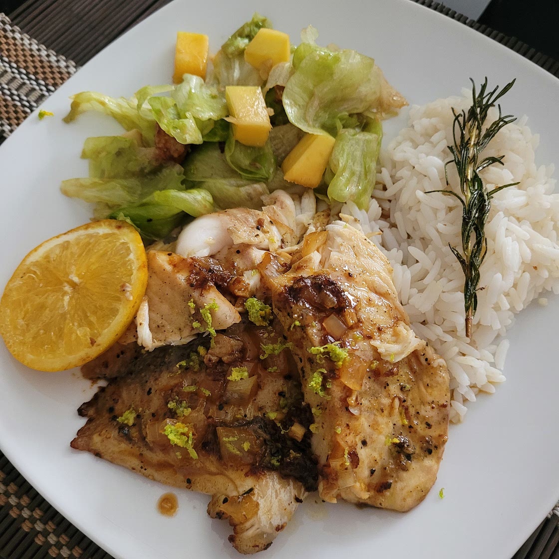 Tilapia com molho de laranja