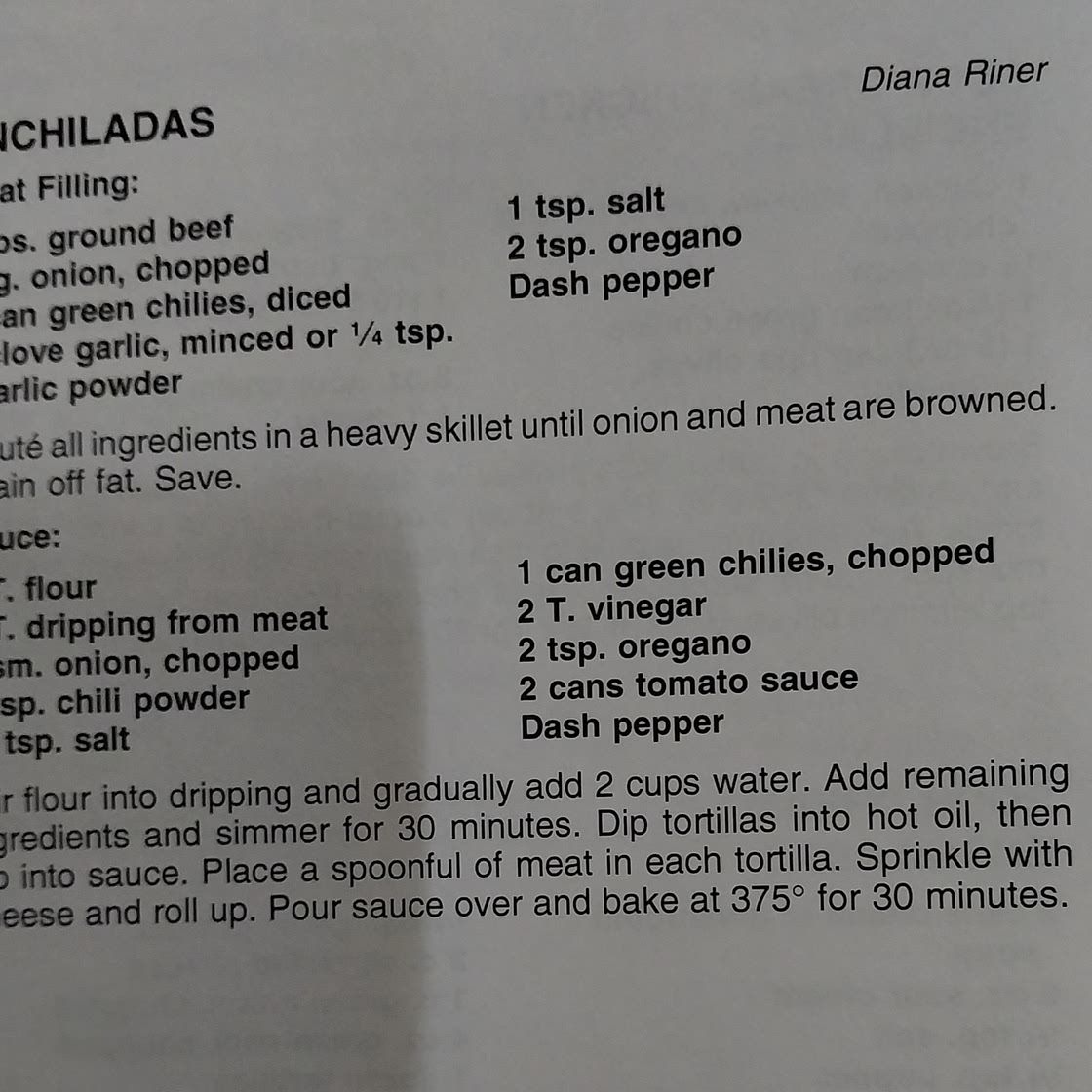 Creeden enchiladas
