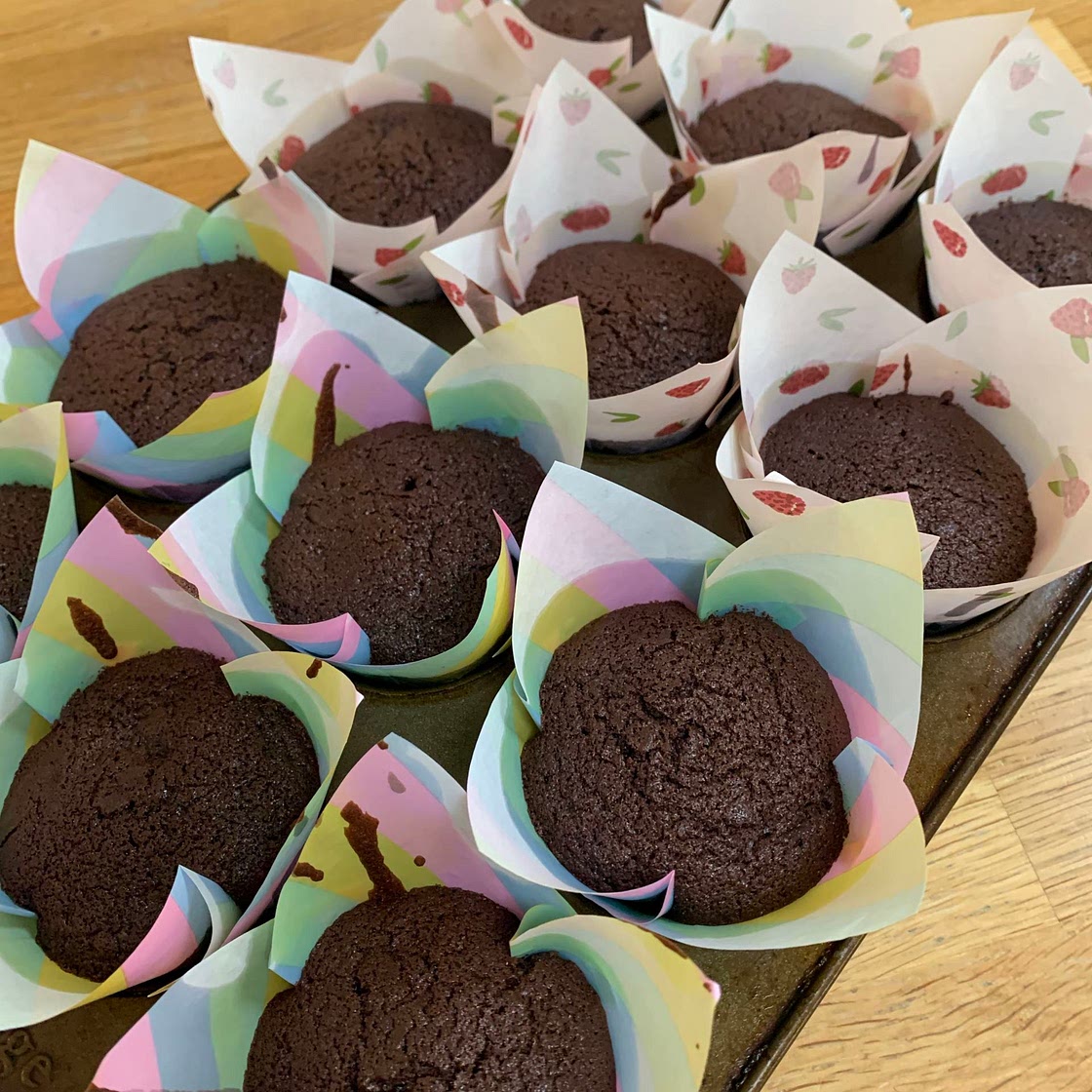 Chocolate Muffins (Hummingbird Bakery Recipe)