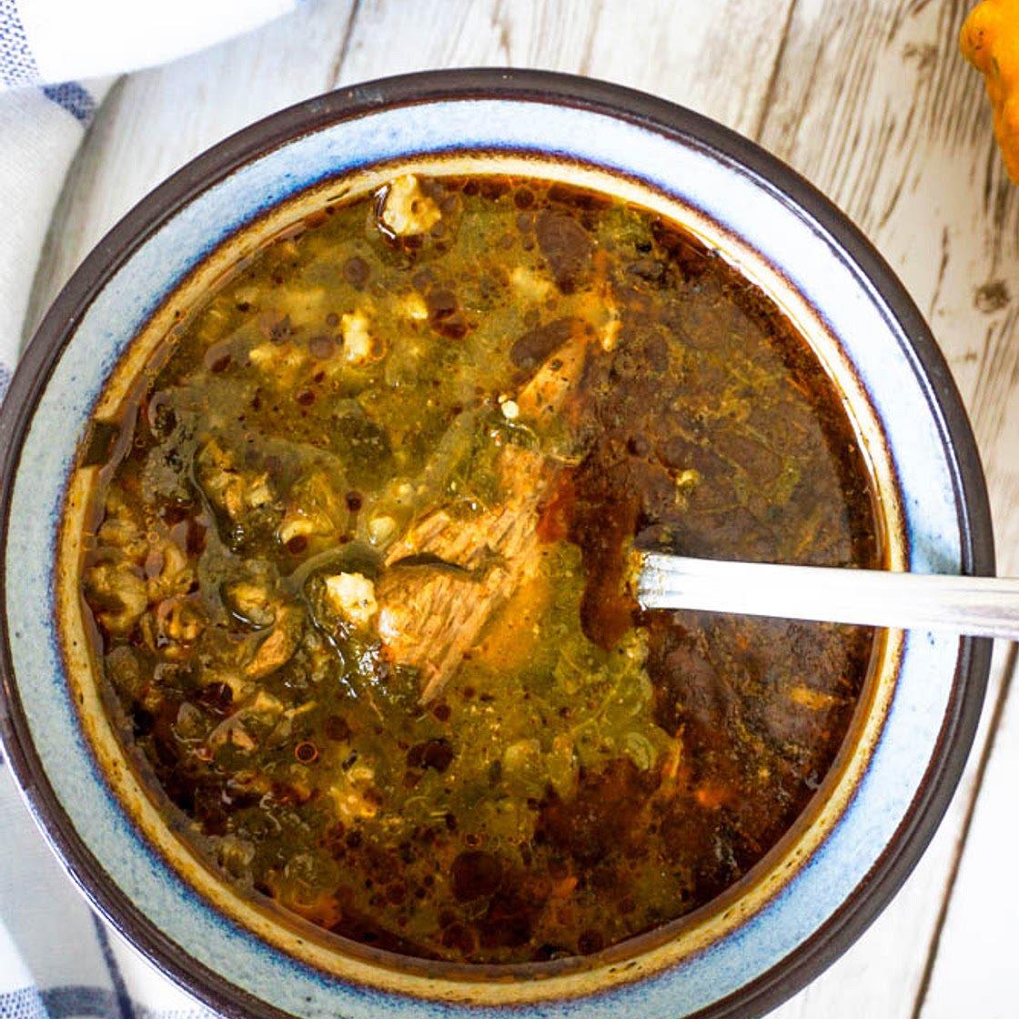 Green Lamb Chops Soup