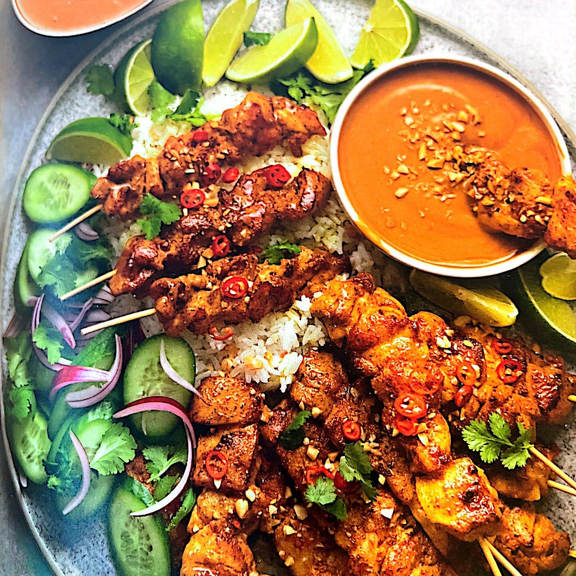 Thai Chicken Satay Skewers