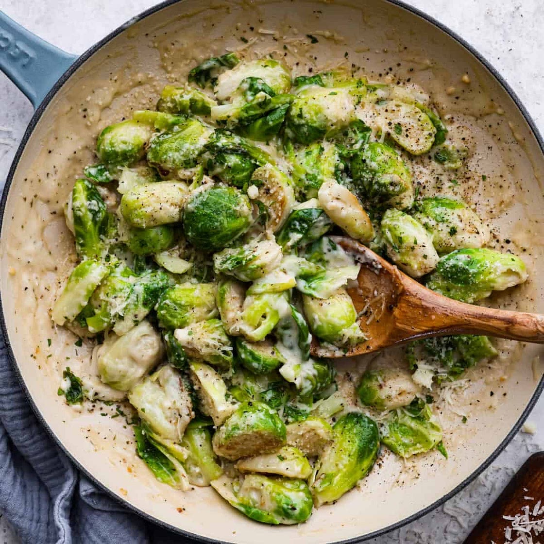 Parmesan Garlic Brussels Sprouts