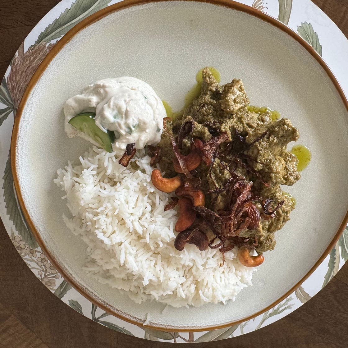 Hyderabadi green chicken curry💚✨