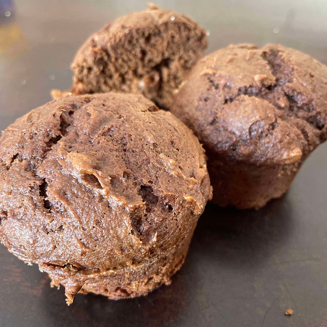 Chocolate pumpkin muffins