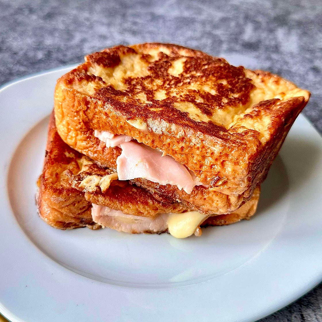 Cheese and Ham Stuffed French toast