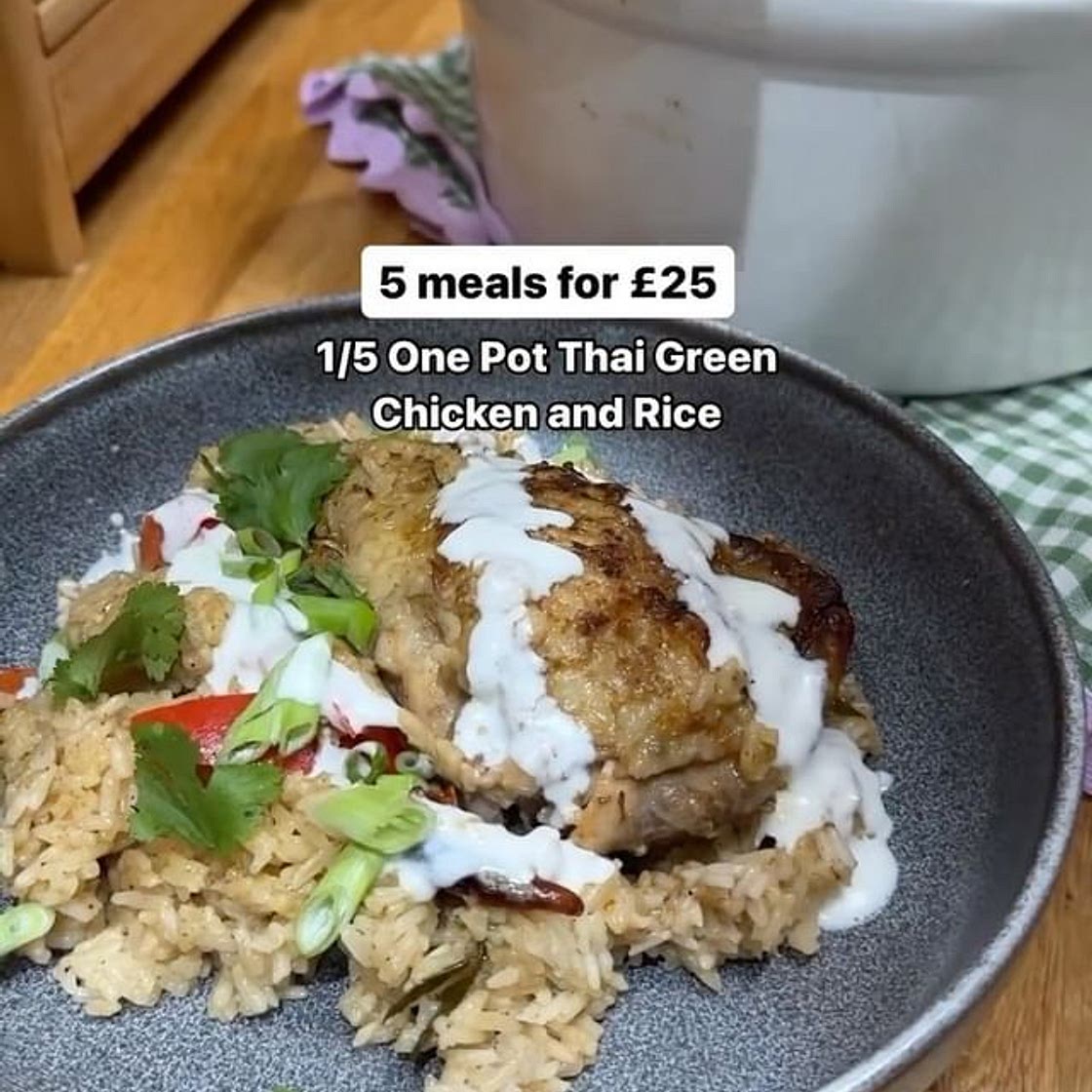 One Pot Thai Green Chicken and Rice