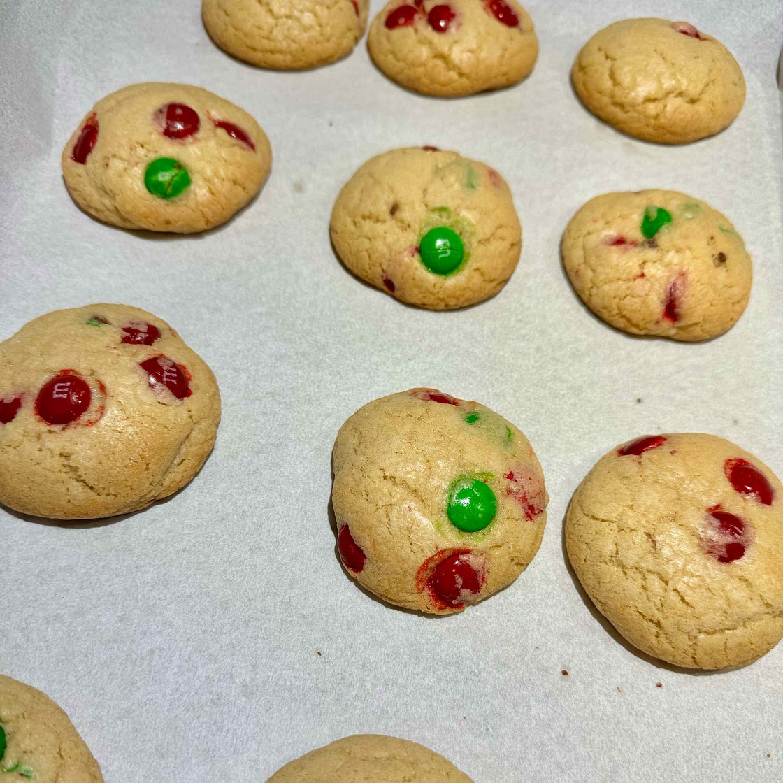 Soft-Baked M&M Cookies