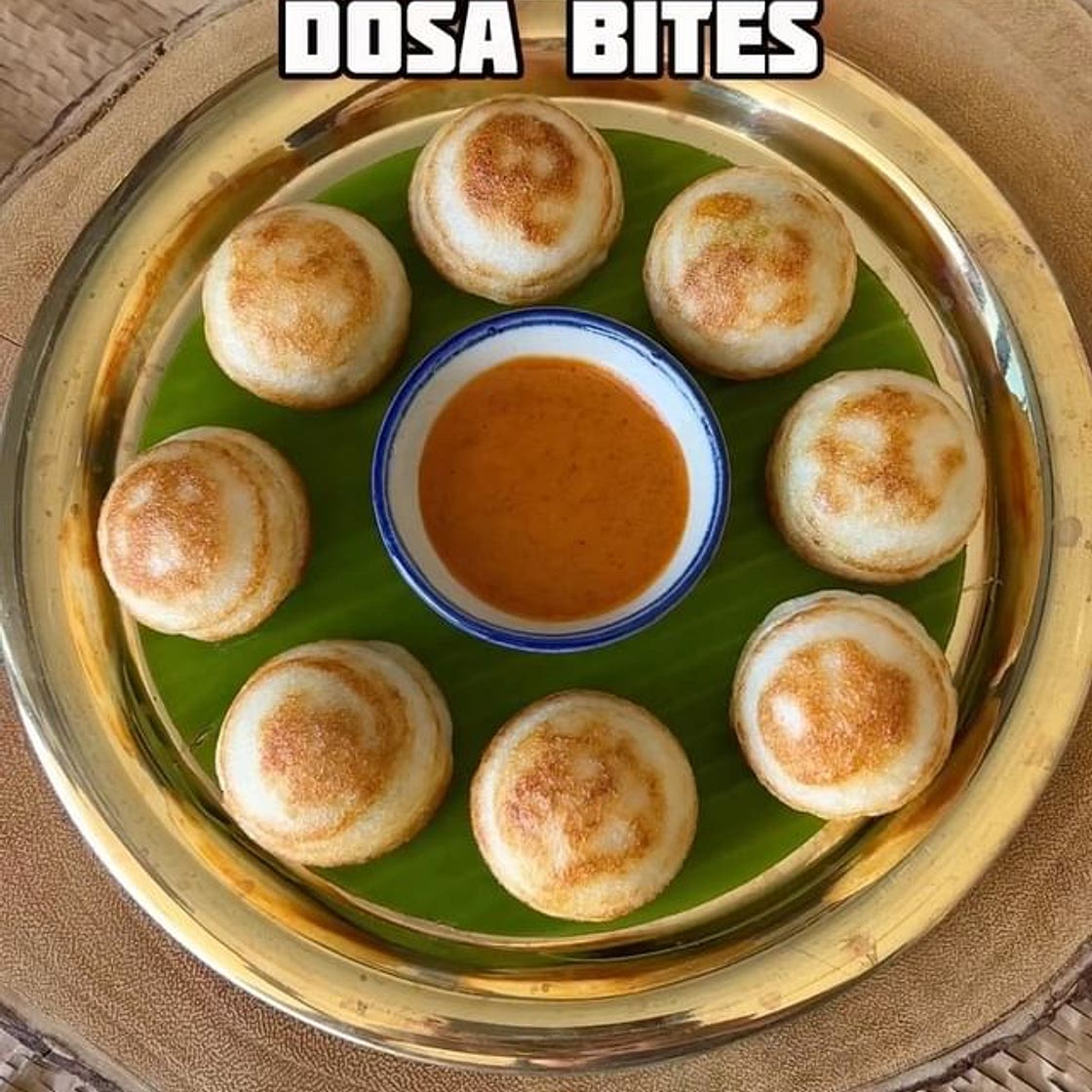 Masala Dosa Bites