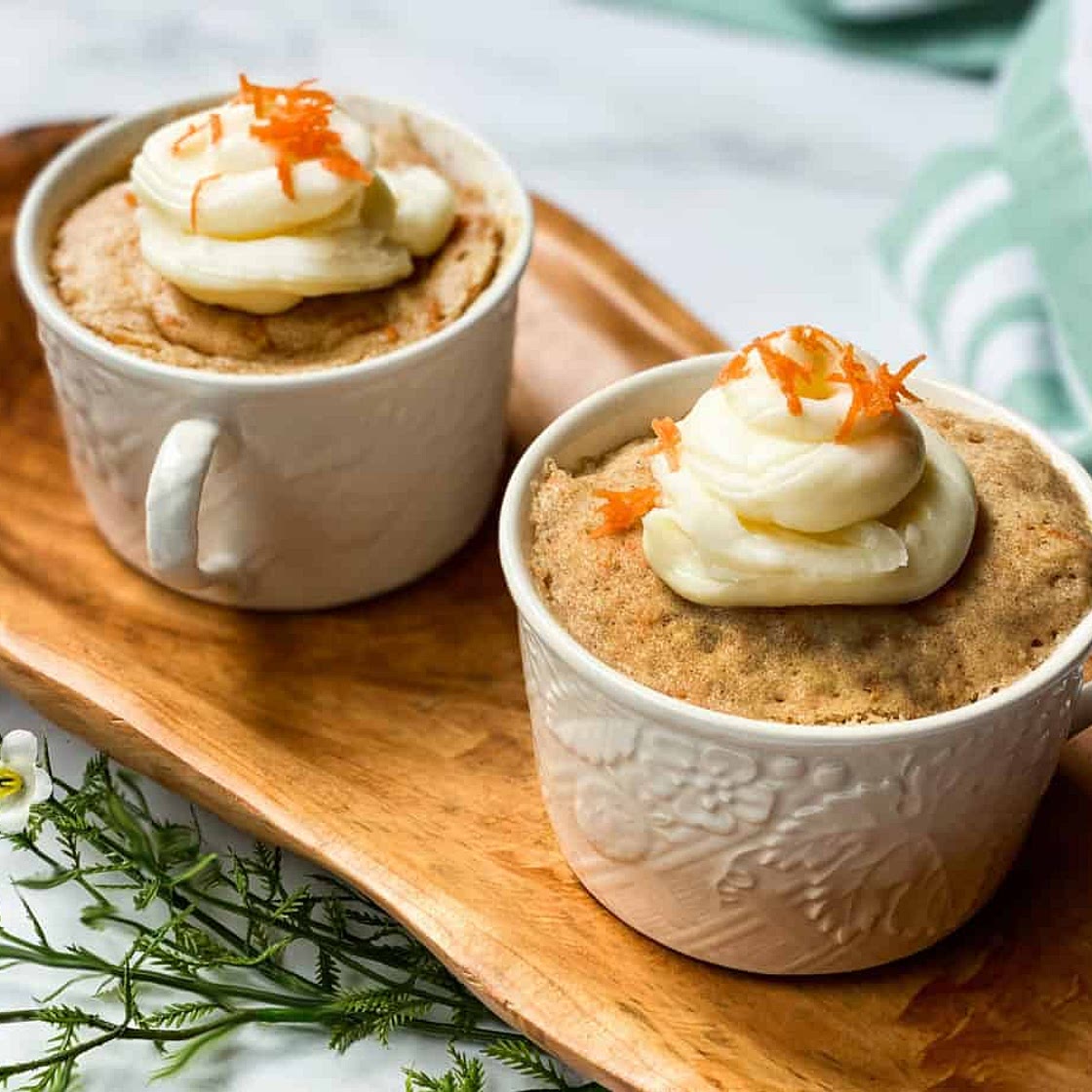 3 Minute Carrot Cake in a Mug Recipe