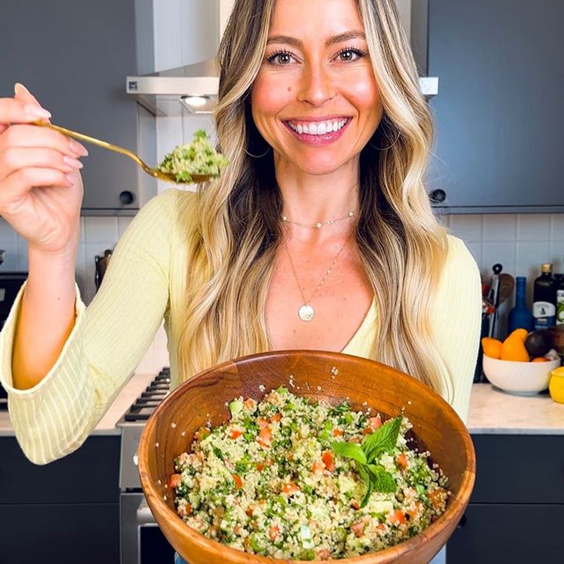 QUINOA TABBOULEH WITH MINT VINAIGRETTE✨