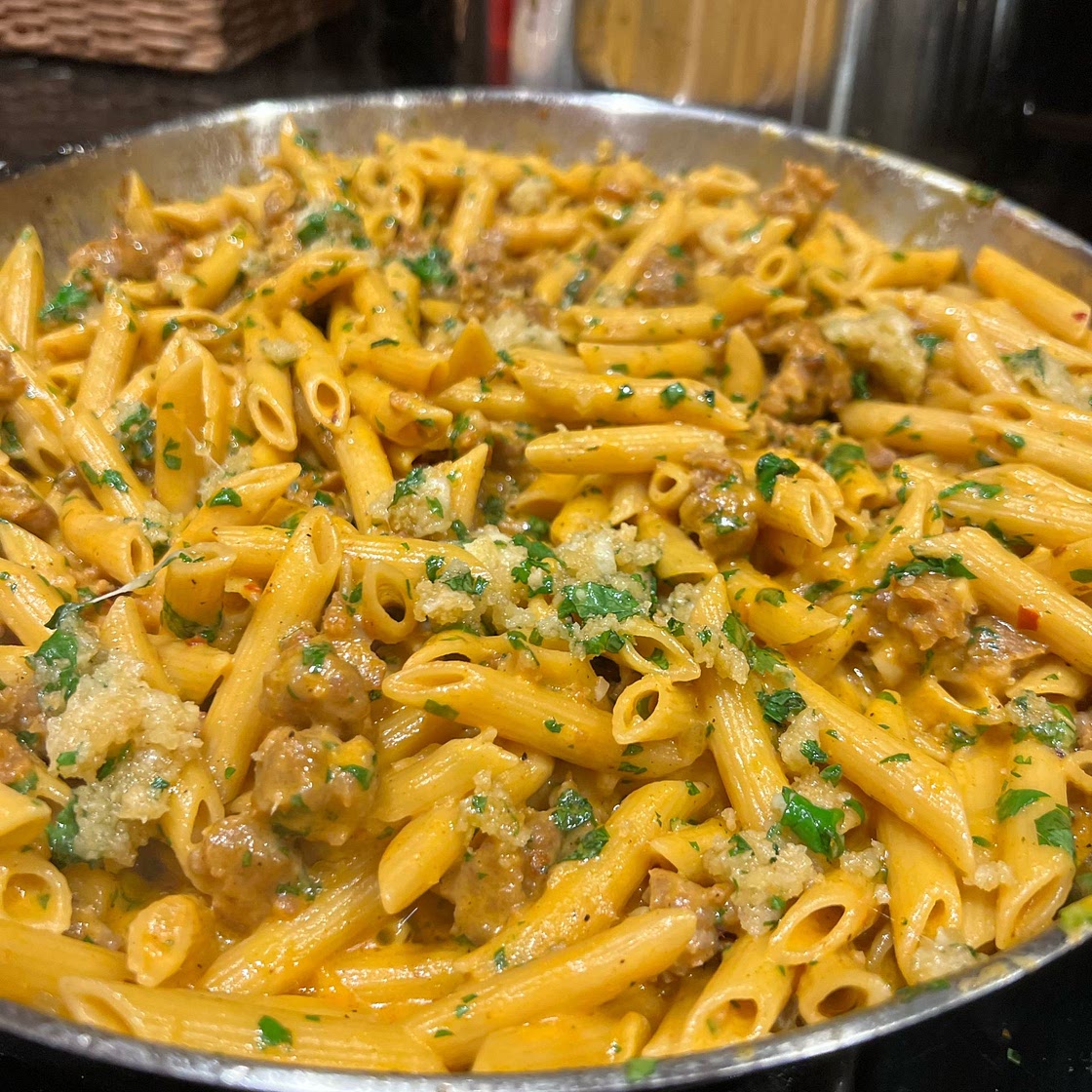 Sausage Gochujang Rigatoni