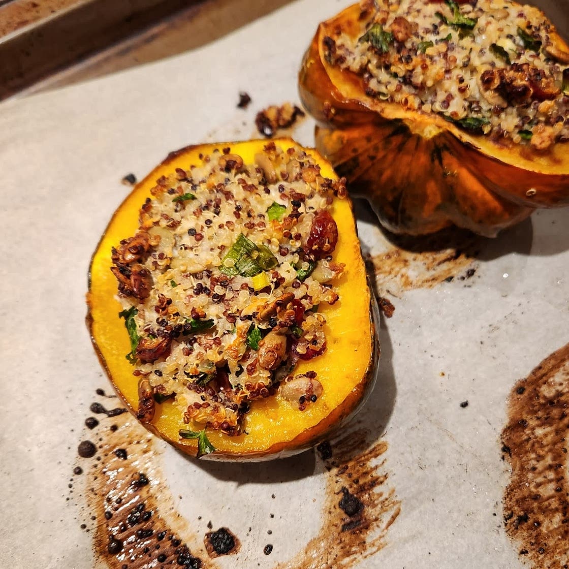 Vegetarian Stuffed Acorn Squash