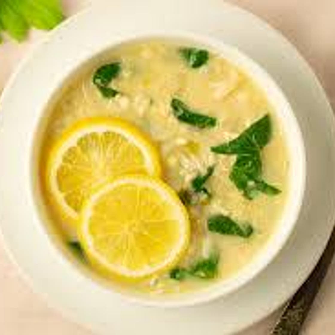 Creamy lemon soup