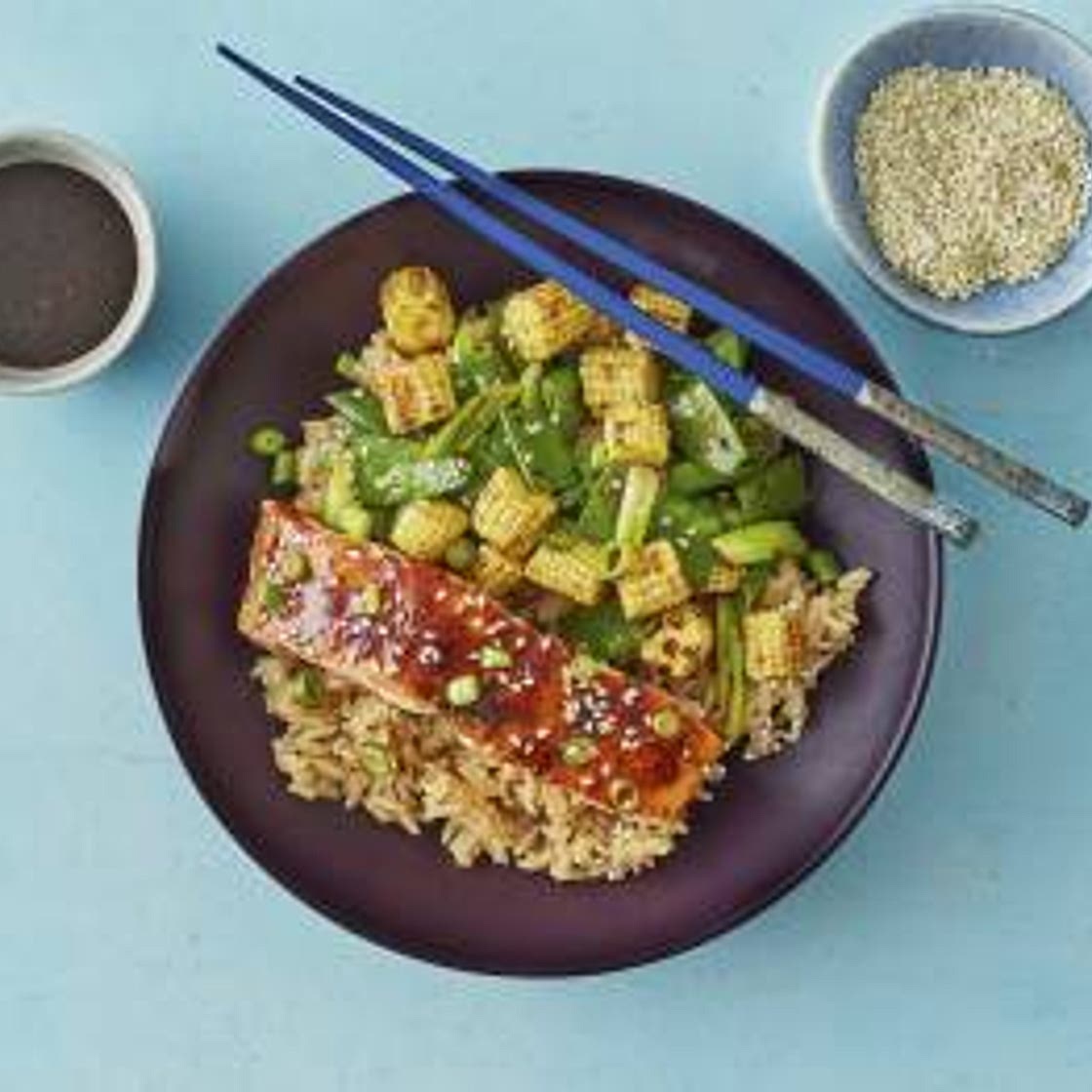 Teriyaki Salmon Donburi