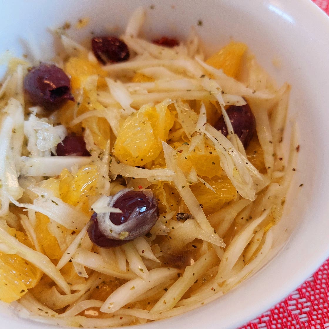 Salad - Fennel, oranges, and cranberries