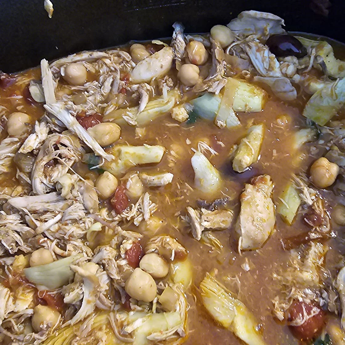 Slow-Cooker Chicken & Chickpea Soup