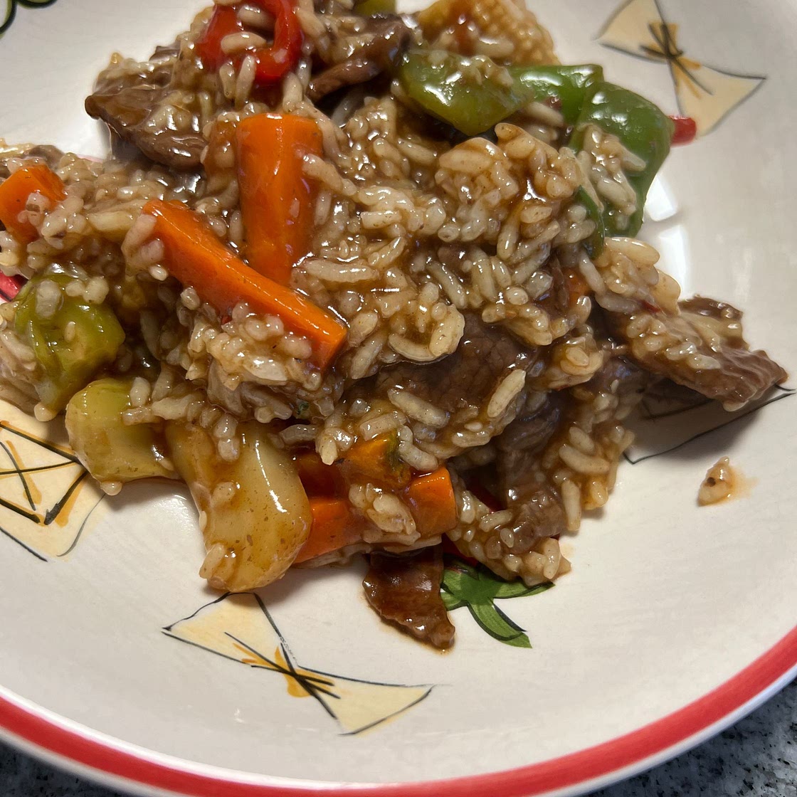 Asian Rice and Beef Stir Fry Recipe