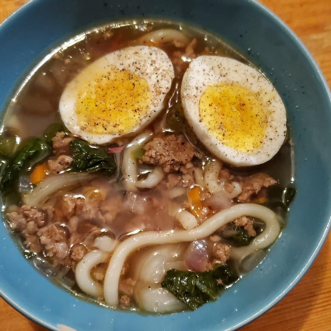 Easy Ginger Bok Choy Noodle Soup With Pork