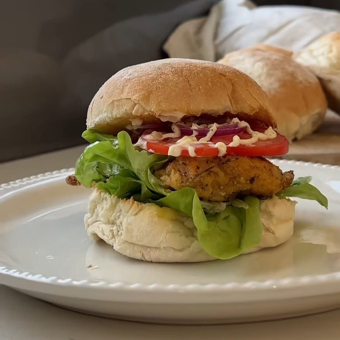 Crumbed Chicken Burgers