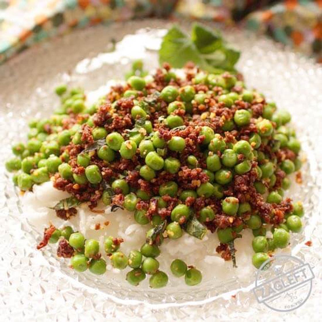 Spicy Peas With Mint For One