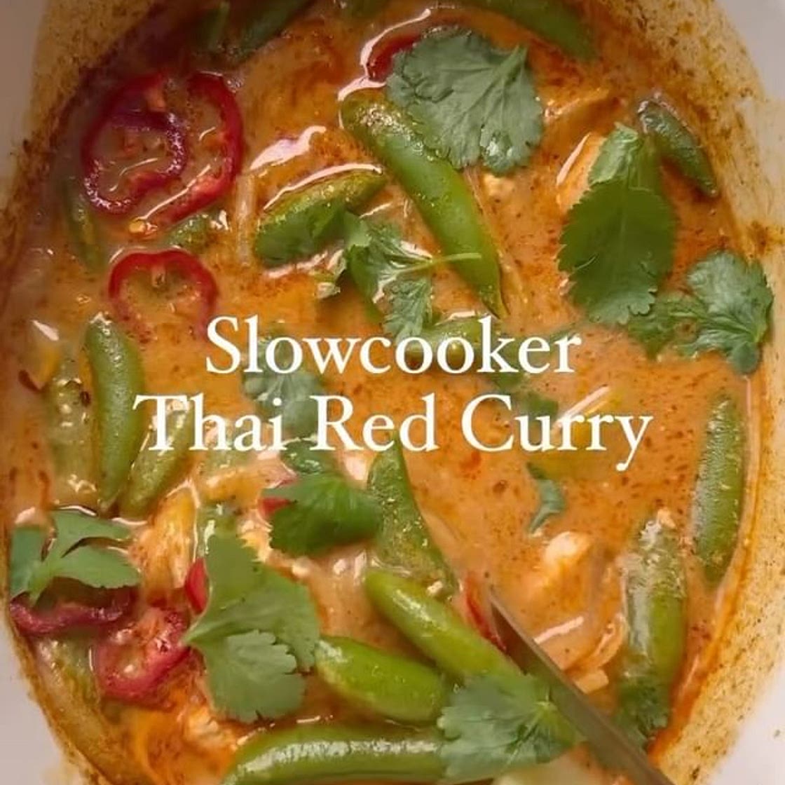 Slowcooker Thai Red Chicken Curry
