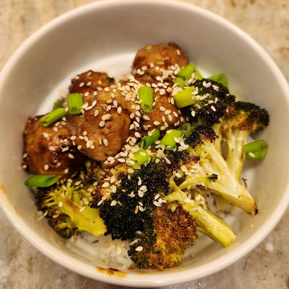 Weeknight 30 Minute Sticky Ginger Sesame Chicken Meatballs