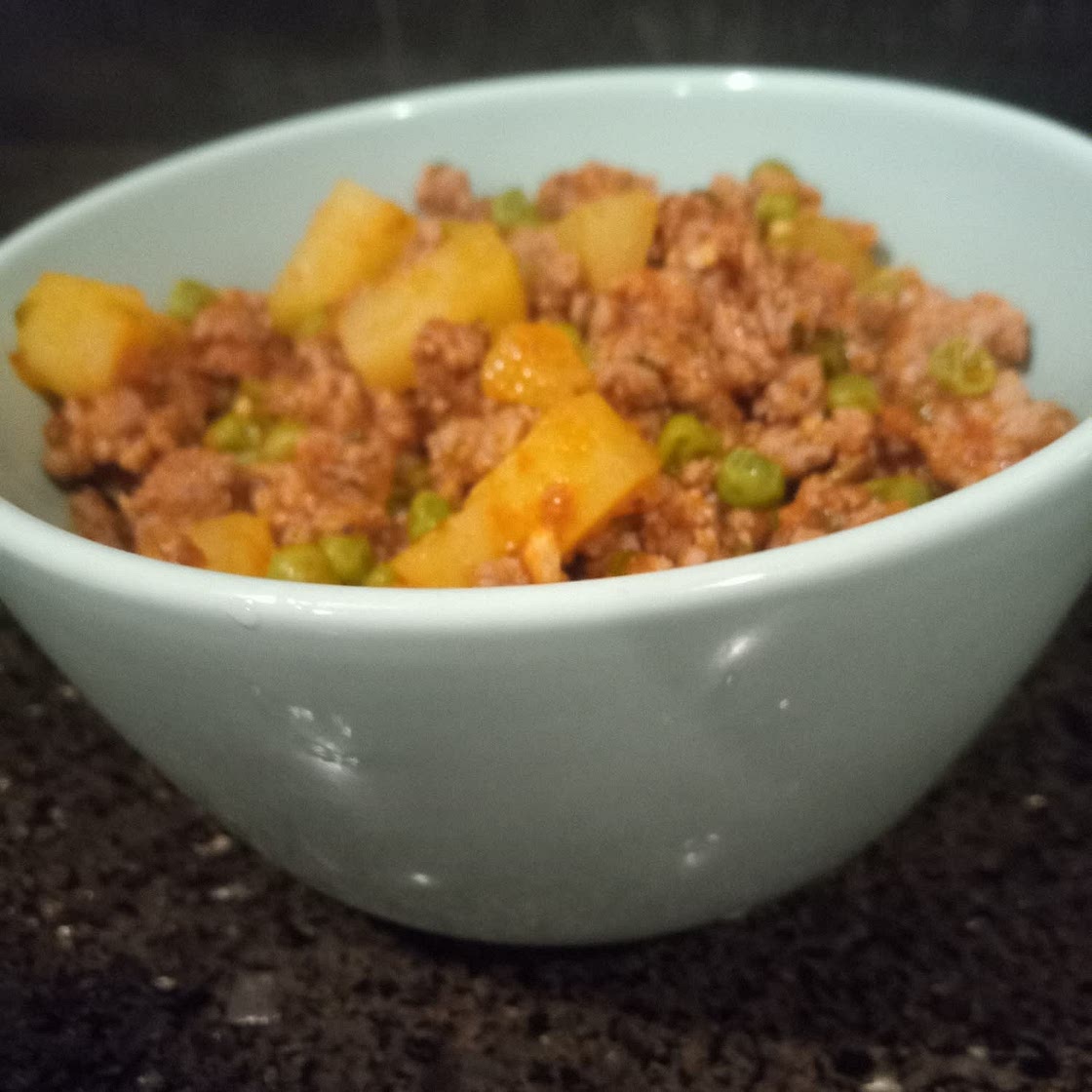 Ground Turkey with Potatoes and Spring Peas