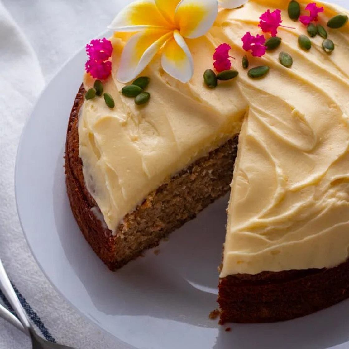 Banana Cake with Cream Cheese Frosting