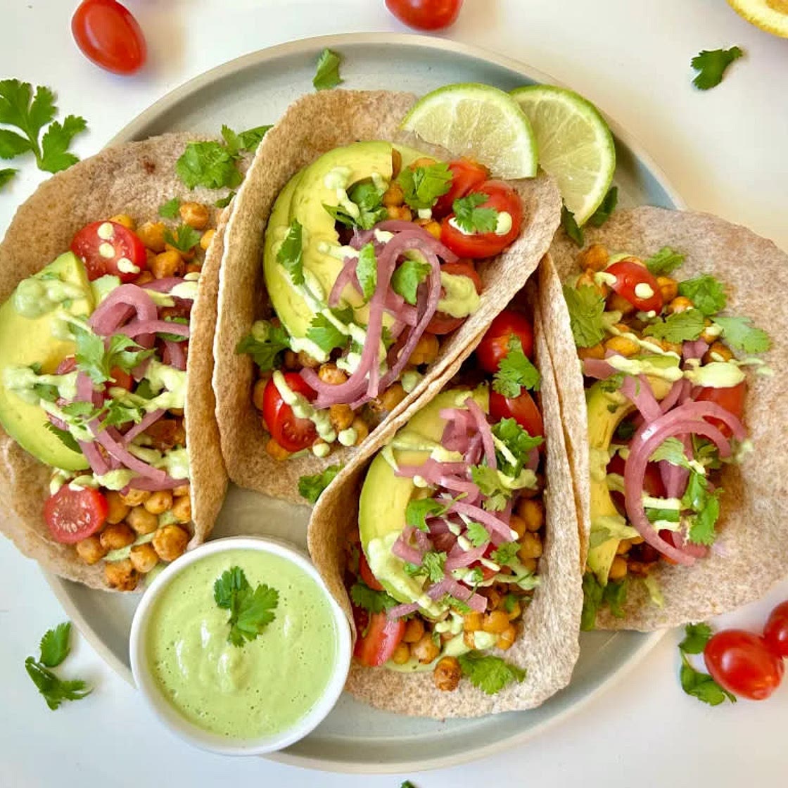 Roasted Chickpea Tacos