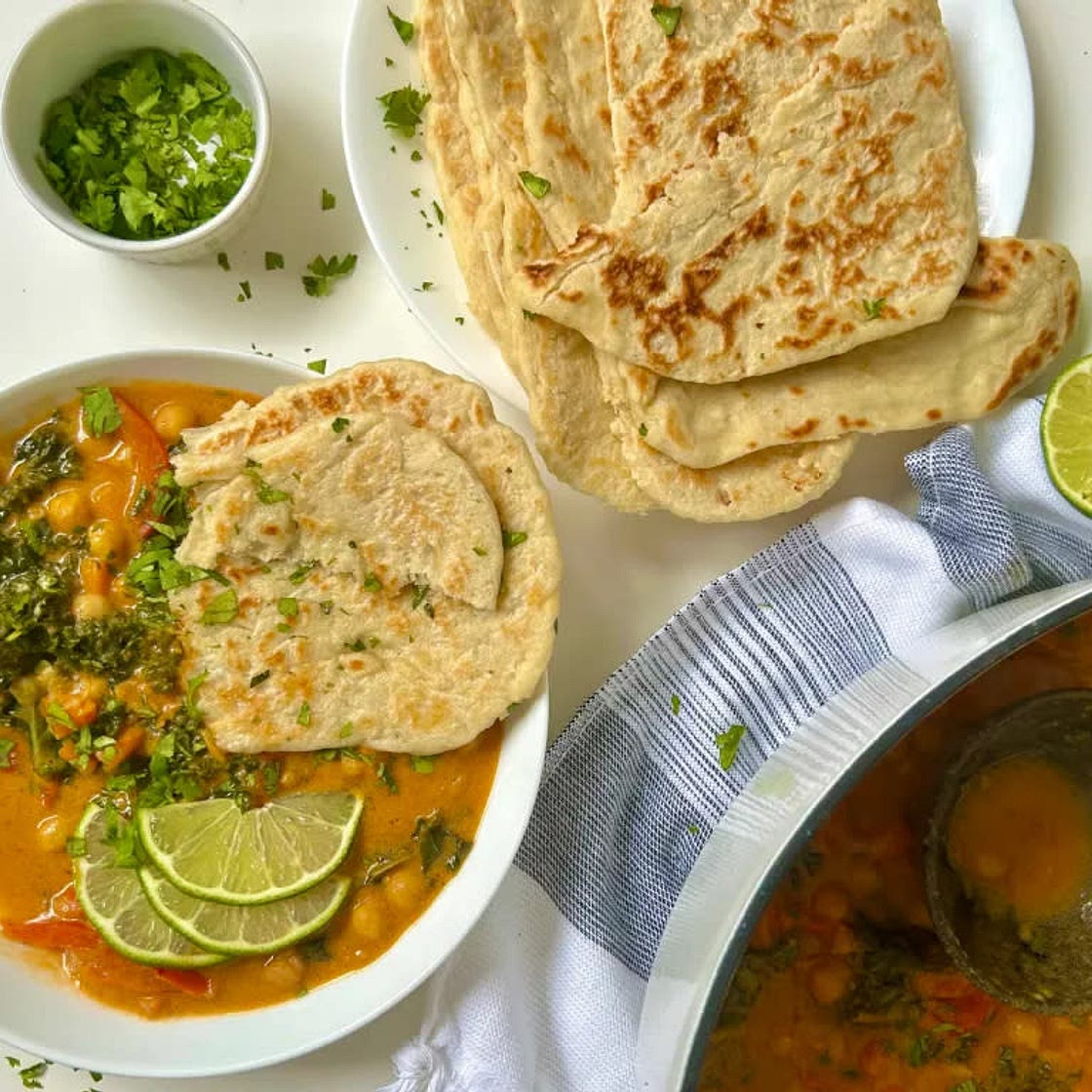 Homemade Yogurt-Free Naan