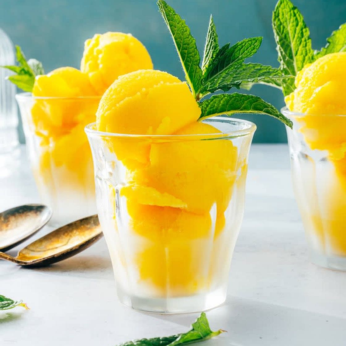 Mango sorbet