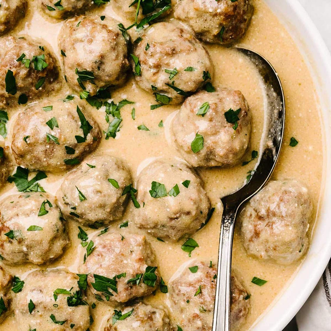 Crockpot Swedish Meatballs (From Scratch!)