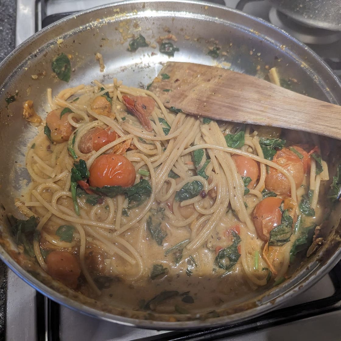 Cherry Tomato, Basil, Spinach and Parmesan Pasta
