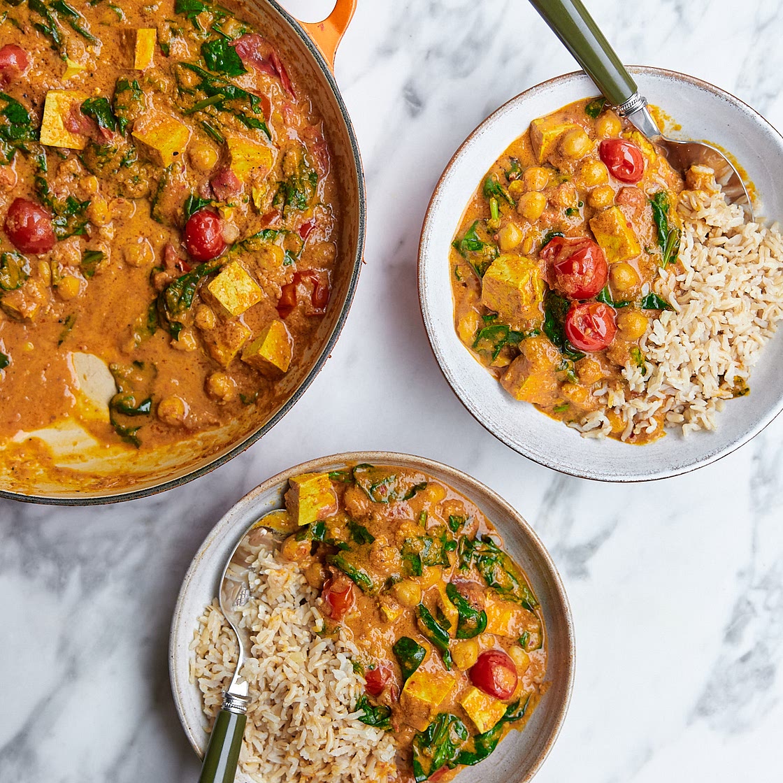 Storecupboard Tofu & Tomato Curry
