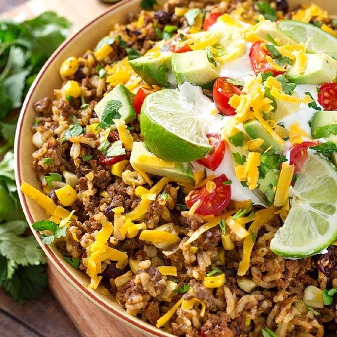 Instant Pot Tex-Mex Beef Bowls