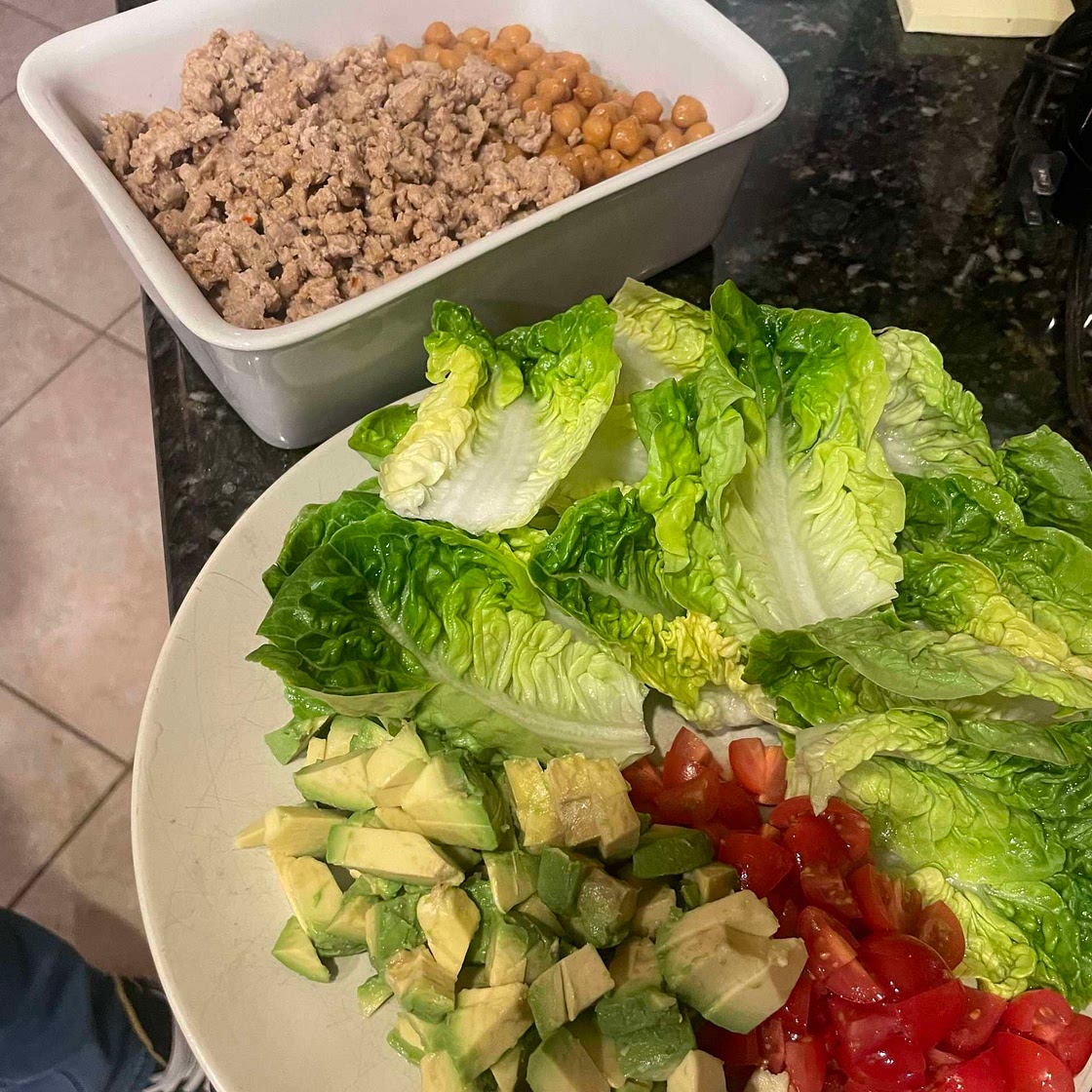 Ground Turkey & Chickpea Tacos